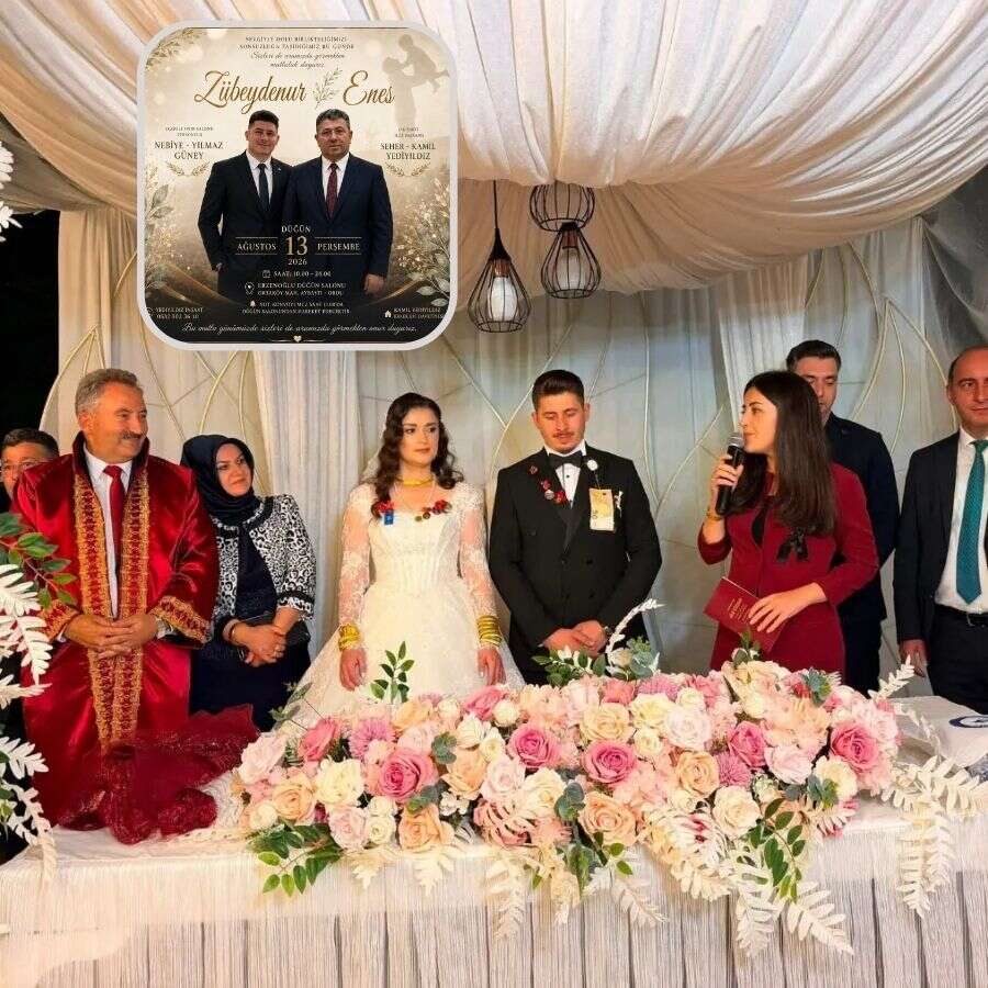 AK Parti İlçe Başkanı oğlunu evlendirdi, davetiyeye kendisini bastı