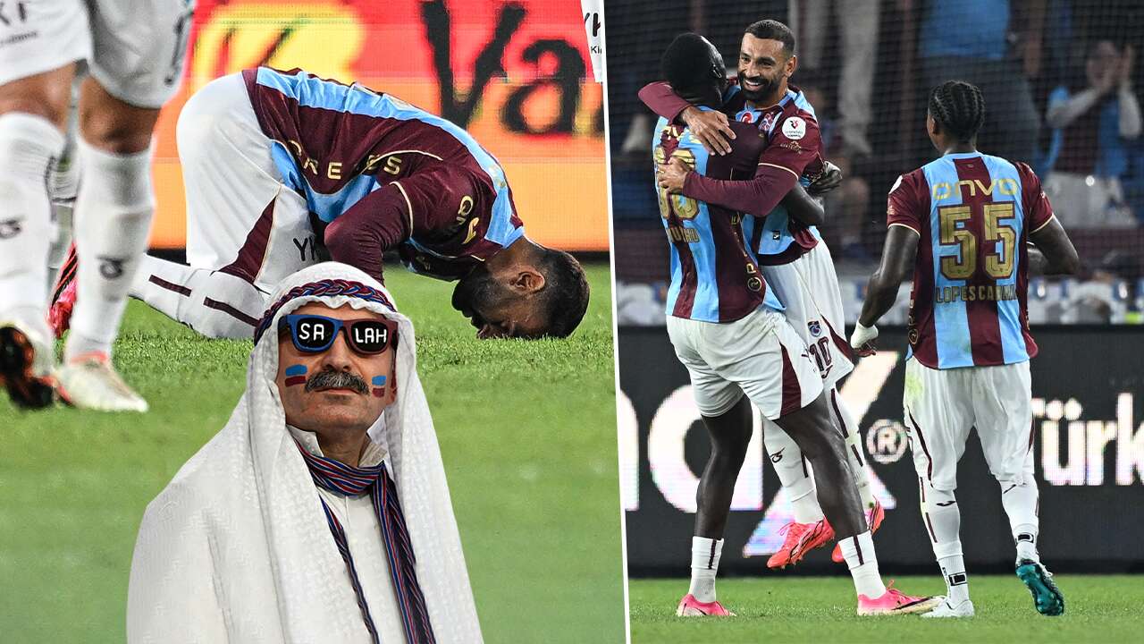 Mohamed Salah 2 gol attı secdeye vardı