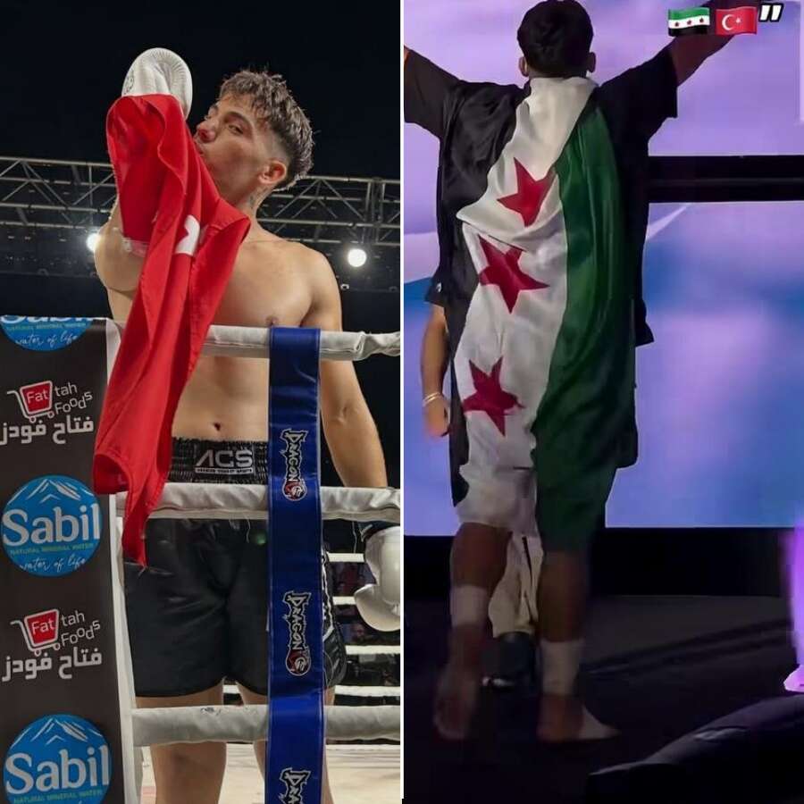 Ringe Dombra ile çıkıyor, Türk Bayrağı'nı dalgalandırıyor... Suriyeli Türkmen Boksör Nurettin Osman: Suriye'de doğdum, Türkiye'de hayata tutundum!