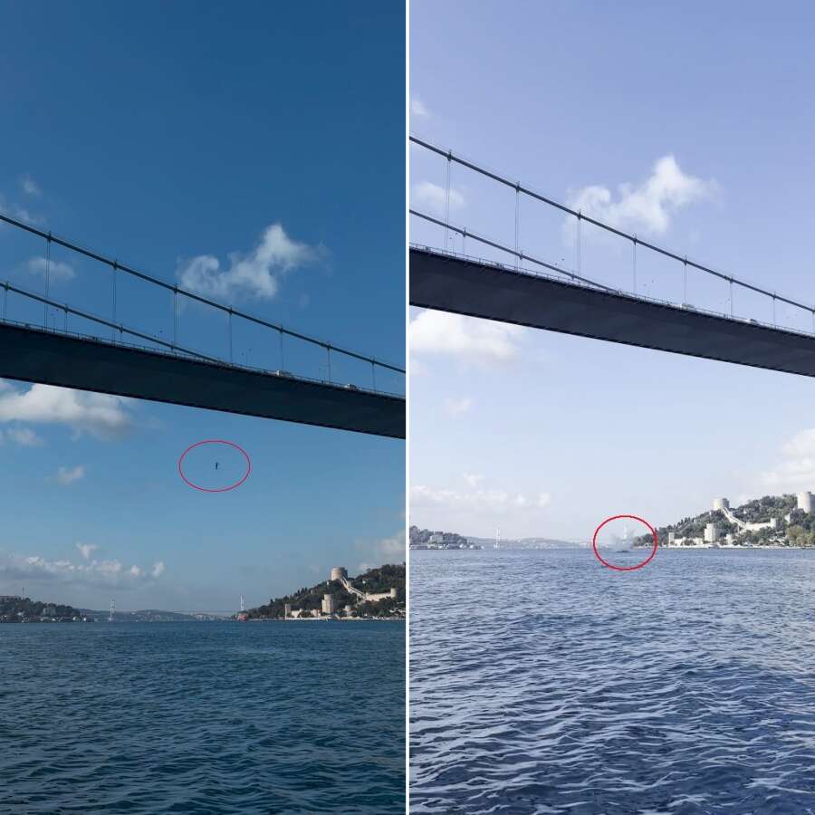 Herkes film sandı ama gerçek bambaşka çıktı... FSM'de intihar girişimi: Kaskıyla köprüden atladı!