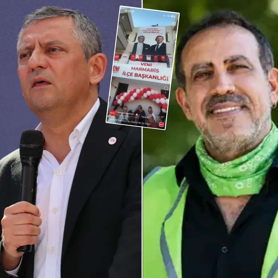 Yeni Parti'nin Marmaris ilçe binası açılışında skandal: Haluk Levent’in seslendirdiği İzmir Marşı çalındı!