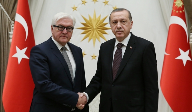 Cumhurbaşkanı Erdoğan, Steinmeier ile görüştü.