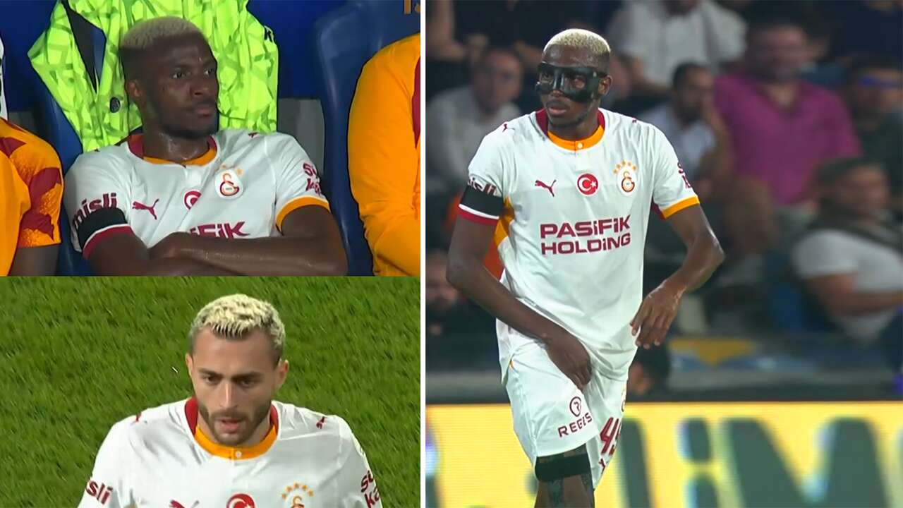 Kasığından sakatlanan Osimhen oyuna devam edemedi