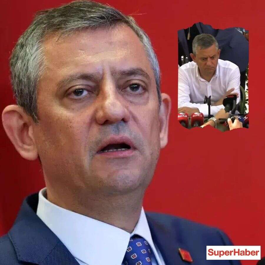 Özgür Özel Edirne'de canlı yayında zor anlar yaşadı: Önündeki mikrofonlara taktı, sosyal medya yıkıldı