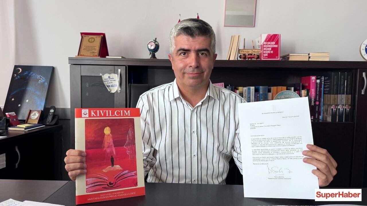 İspanya Başbakanı Pedro Sánchez'den Kayseri'deki liseye teşekkür mektubu