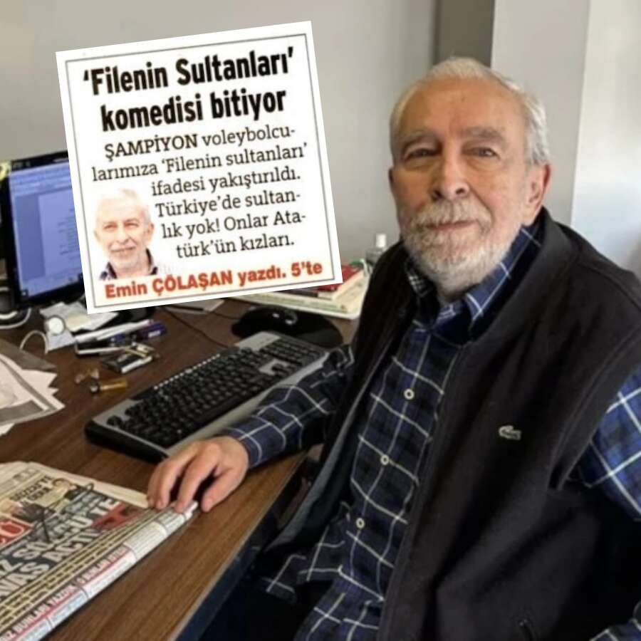 Sultanlar kupayı kaldırdı, o koltuğundan nifak saçtı... Emin Çölaşan, Filenin Sultanları tabirinden rahatsızmış!