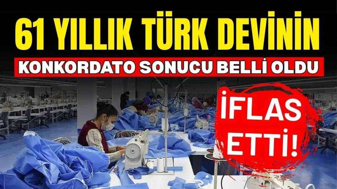 Konkordato da kurtaramadı: Türkiye'nin dev tekstil şirketi resmen iflas etti! Yüzlerce çalışan işsiz kaldı