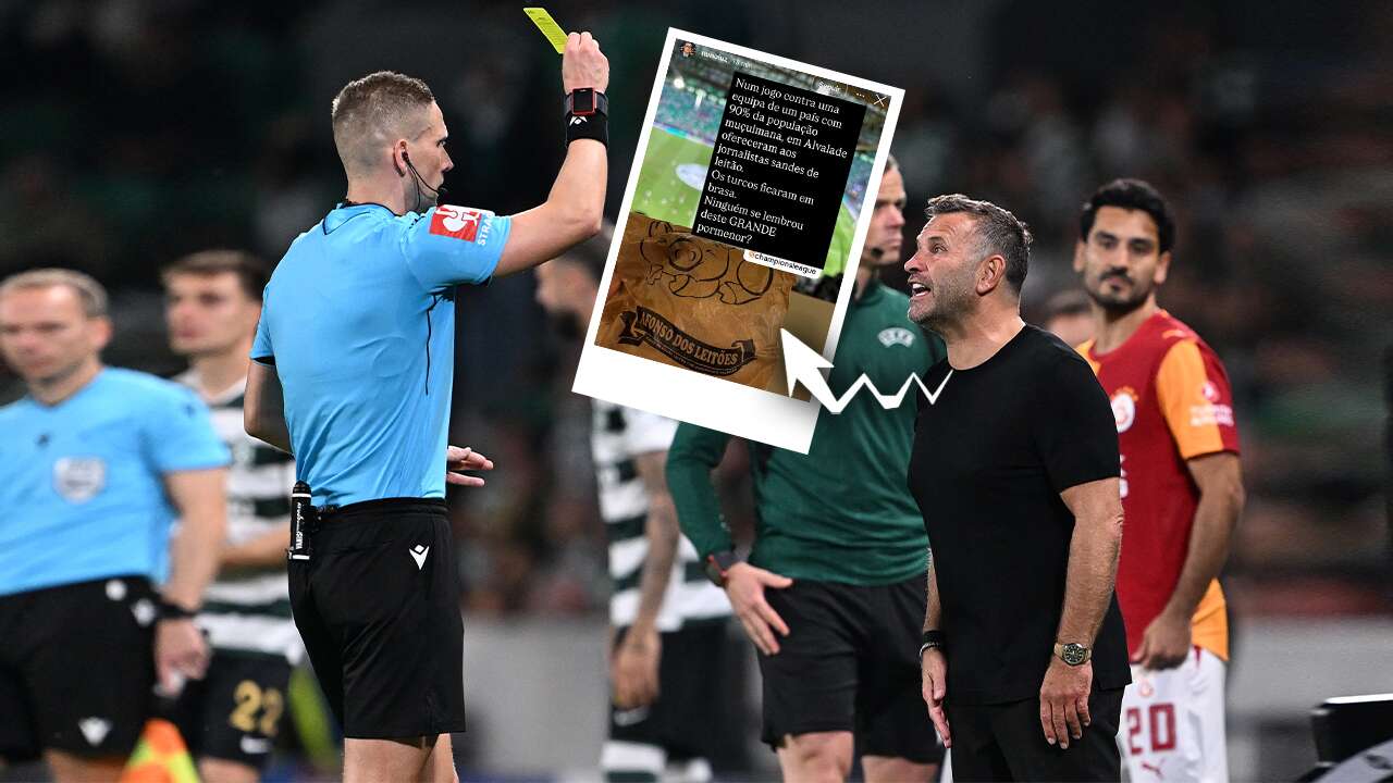 Sporting'den skandal hareket: Türk gazetecilere domuzlu sandviç verdiler