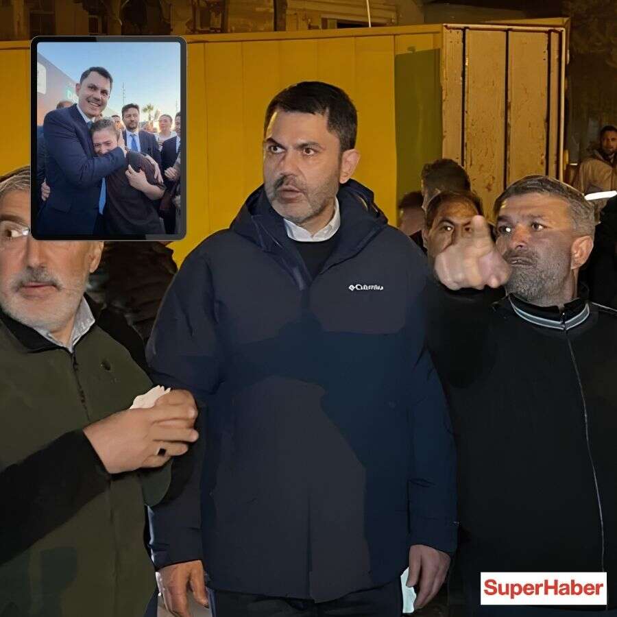 Muğla'da, Hatay Kırıkhanlı depremzede Bakan Kurum'a sarılıp ağladı