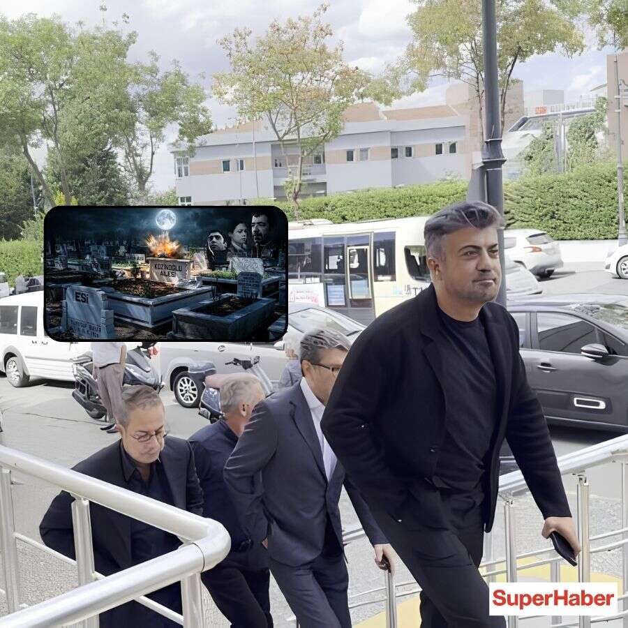 Kurtlar Vadisi senaristleri Raci Şaşmaz, Bahadır Özdener ve Cüneyt Aysan adliyeye geldi