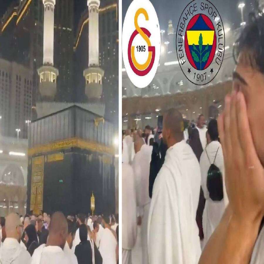 Kabe'de ellerini açıp Fenerbahçe'ye beddua etti: Allah'ım sen bunlara gösterme!