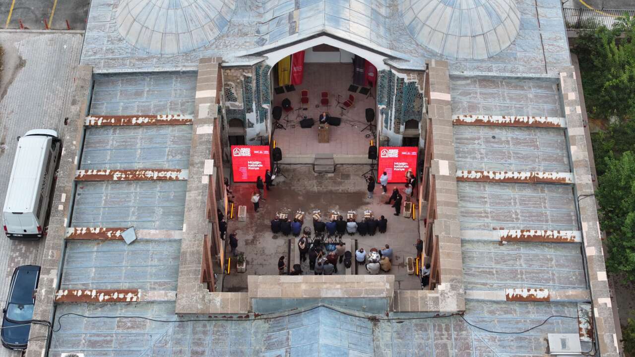 23. Uluslararası Konya Mistik Müzik Festivali öncesi Sırçalı Medrese’de tanıtım programı gerçekleştirildi