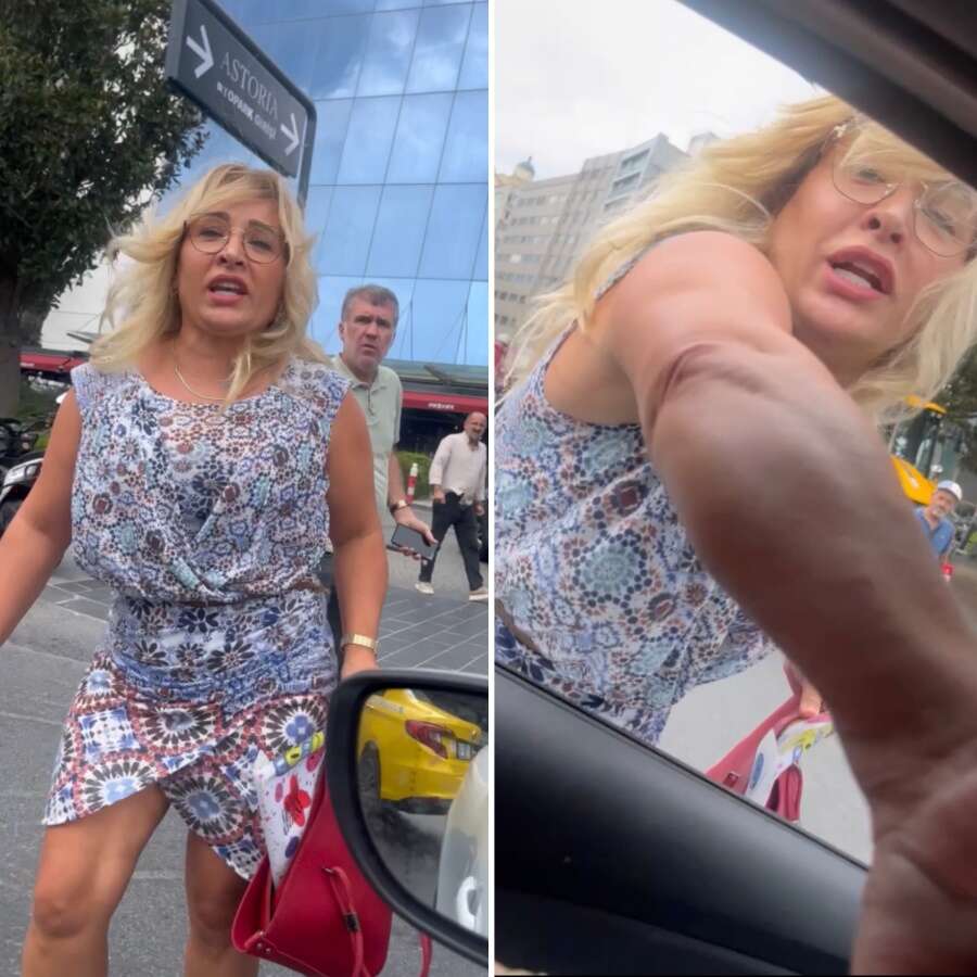 Bu kez maganda erkek değil kadın... Şişli'de trafikte akılalmaz şiddet: Sürücüye tehditler savurup böyle saldırdı!