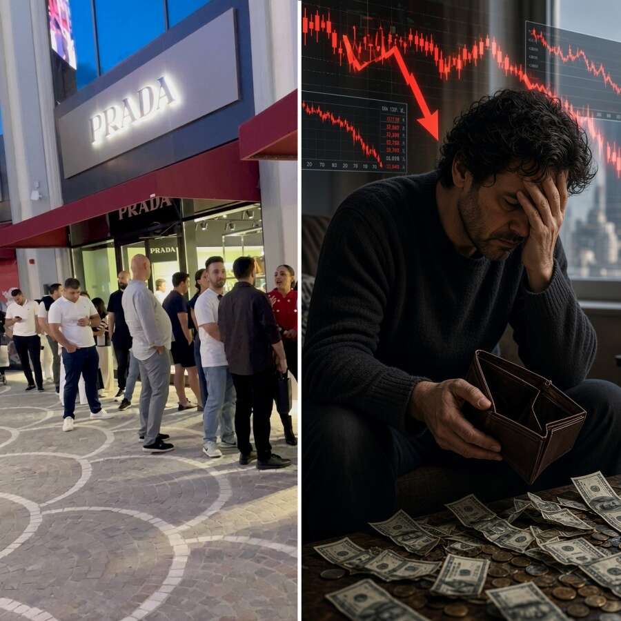 Bir yanda fonlara milyarlarca lira kaptıranlar, diğer yanda lüks outlette alışveriş için kuyruğa girenler... Florentia Village açılışından ilginç manzaralar