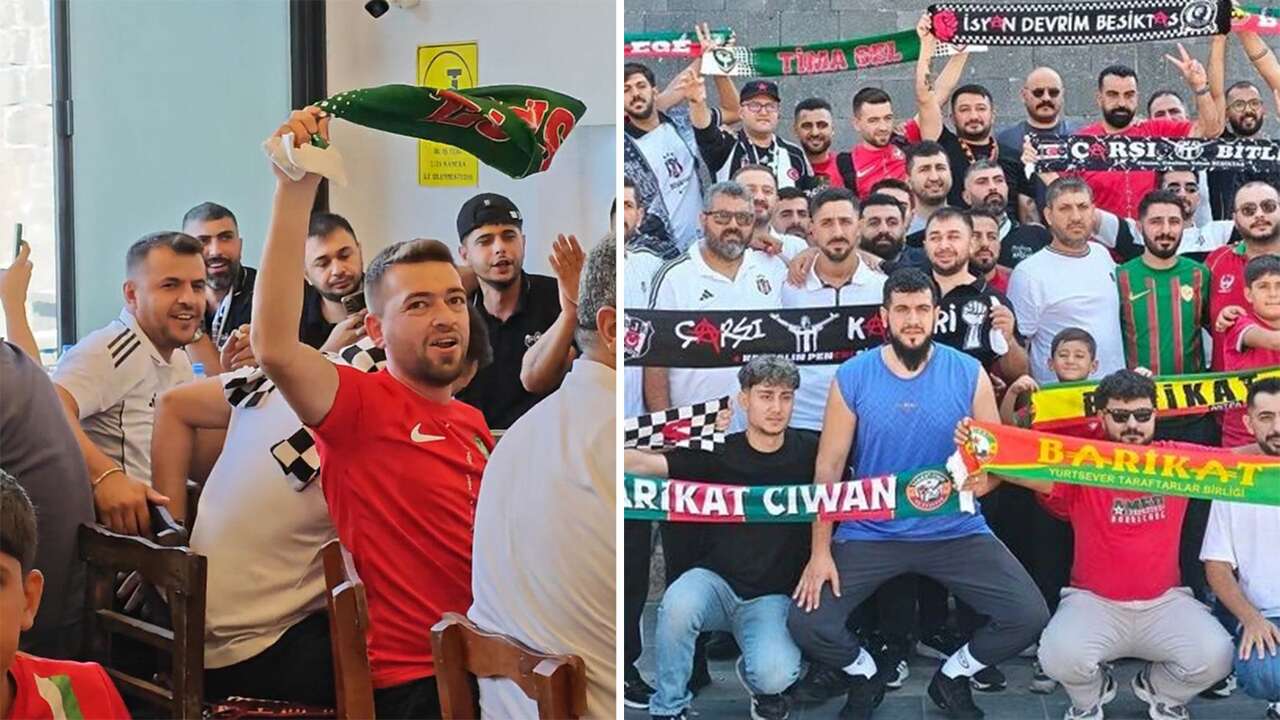 Diyarbakır'da dostluk rüzgarları! Beşiktaşlılar 'Amed' diye bağırdı
