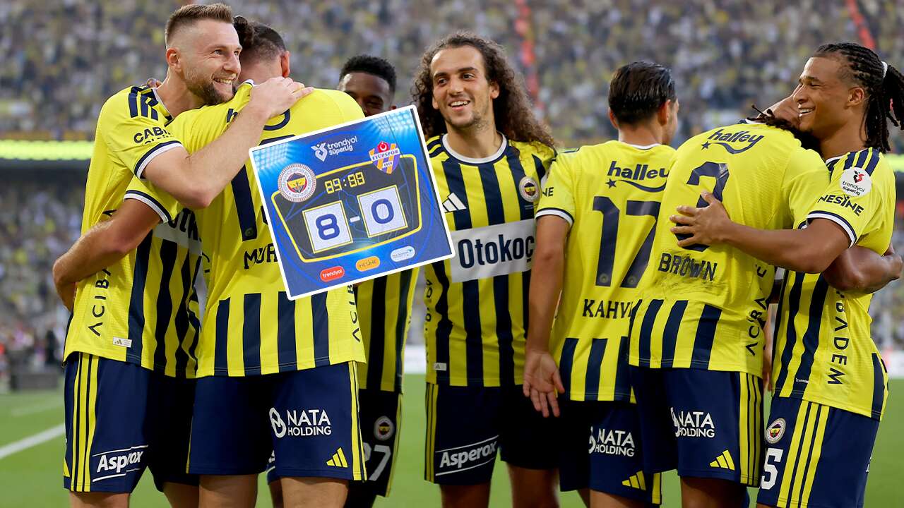 Fenerbahçe, Eyüpspor'a tam 8 gol attı