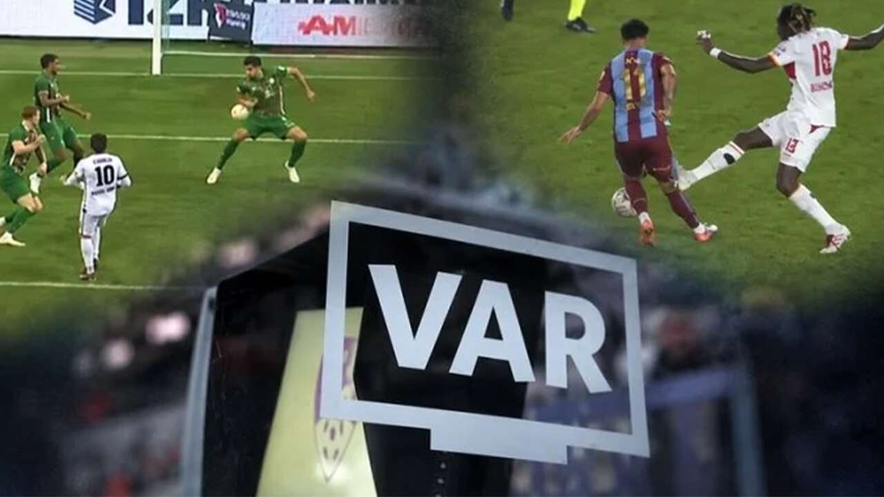Süper Lig'de 6. haftanın VAR kayıtları açıklandı
