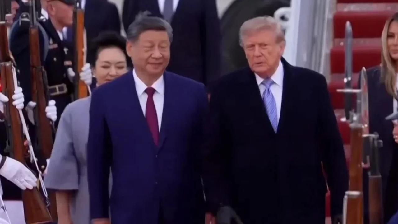 Trump bizzat karşıladı! Beyaz Saray'da Şi Cinping ile tarihi görüşme
