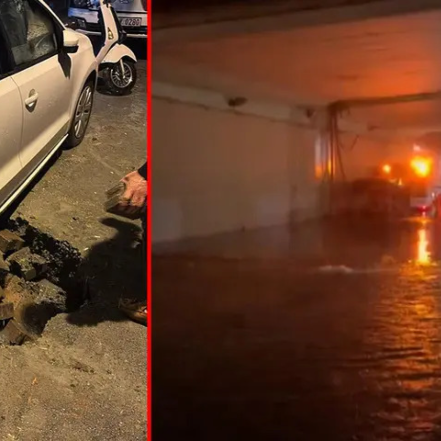 İstanbul ve Ankara'da şiddetli sağanak hayatı felç etti: Yollar çöktü, toprak kaydı, evleri su bastı!