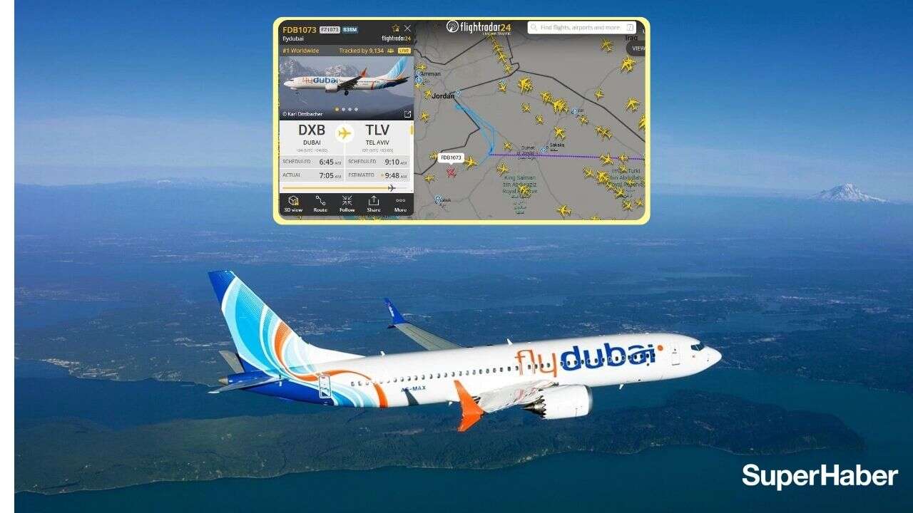 Dubai-Tel Aviv seferini yapan uçaktan kısa süreli "kaçırılma" sinyali