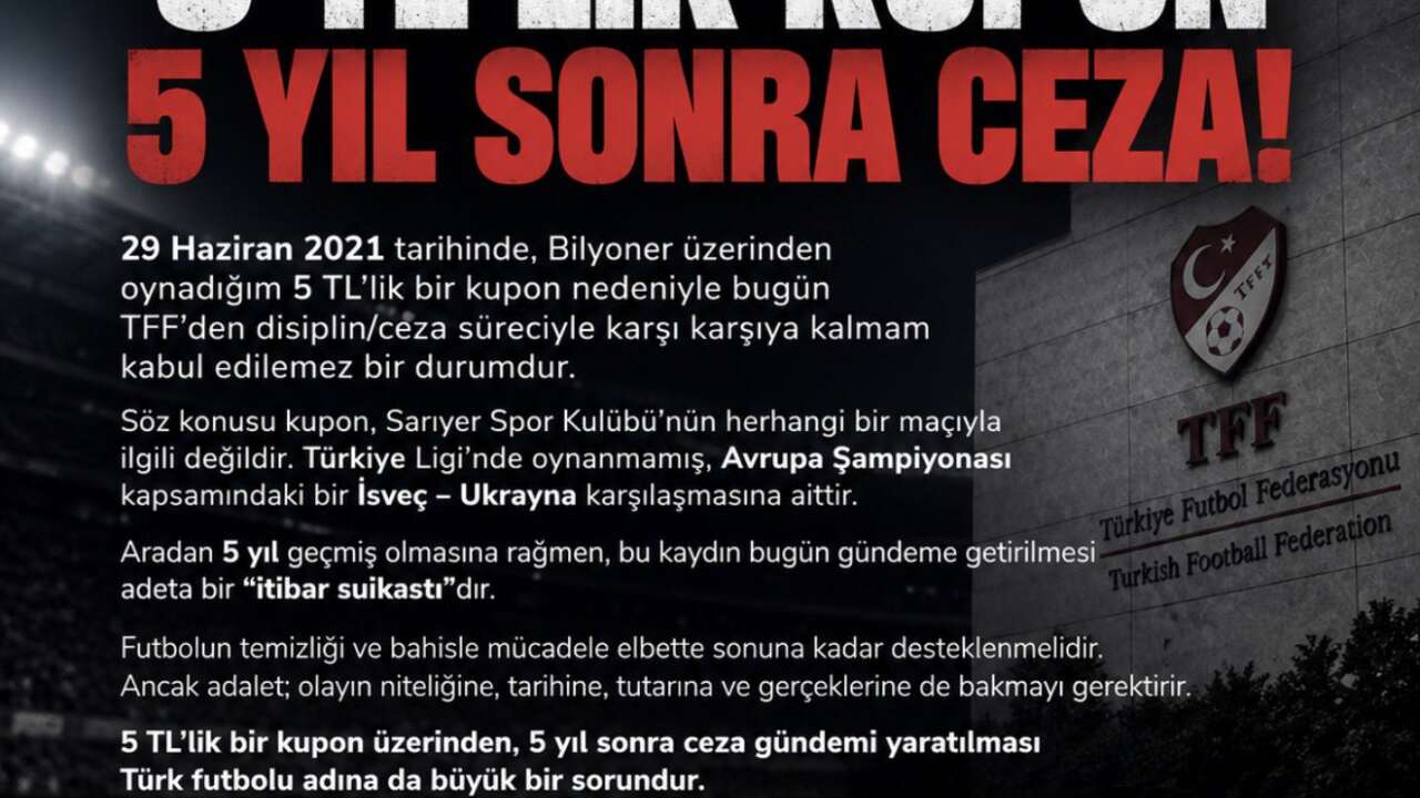 Sarıyer Başkanı Emre Yaldız'dan 5 TL'lik kupon paylaşımı: Şaka gibi