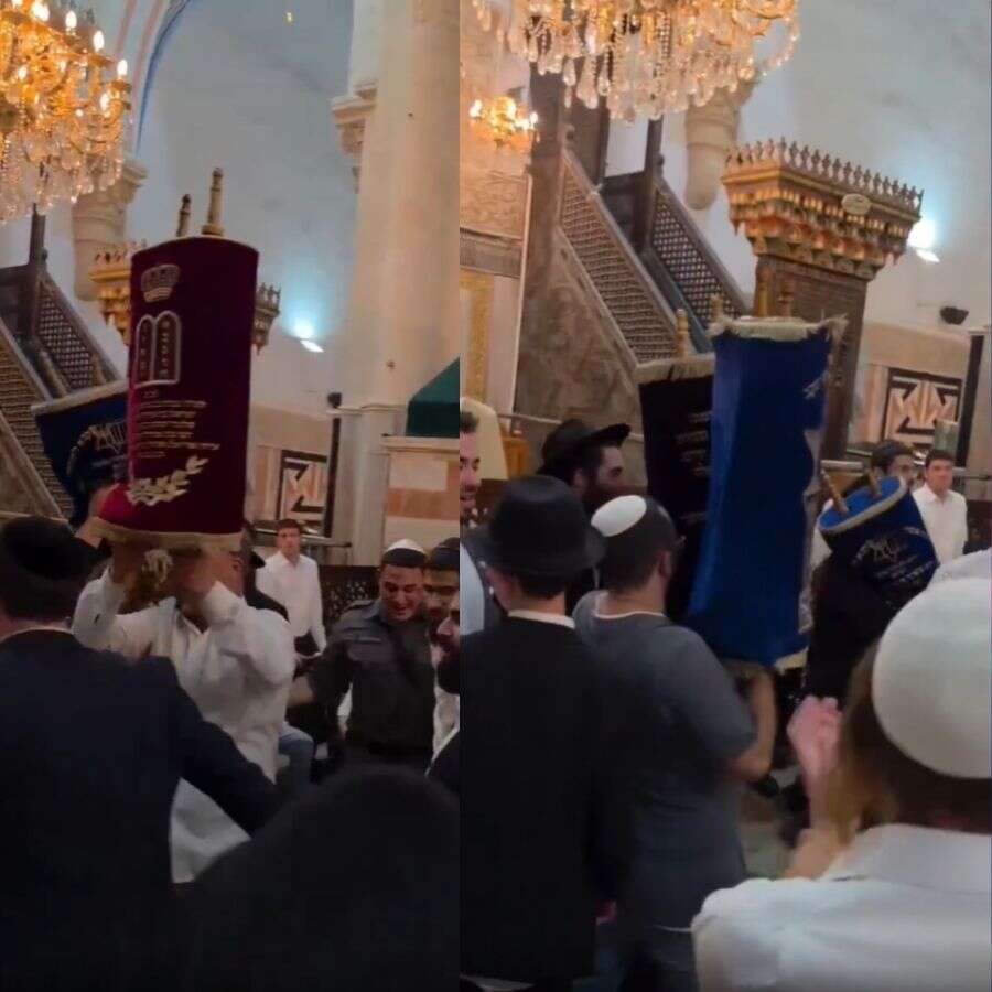 Camilerimizden elinizi çekin! Fanatik Yahudiler kutsal mekanı bastı, dans etti dünyaya propaganda yaptı