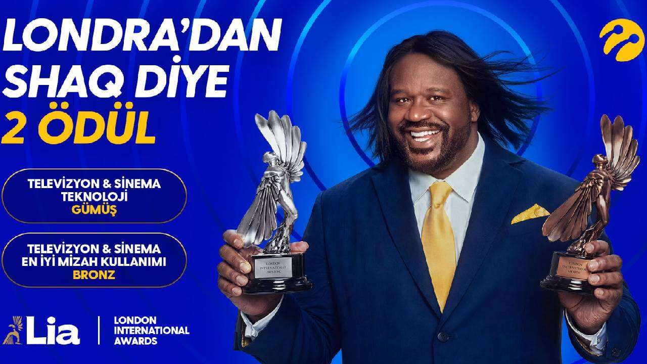 Shaq'li reklam filmi sınırları aştı: Turkcell'e Londra'dan dev ödül!