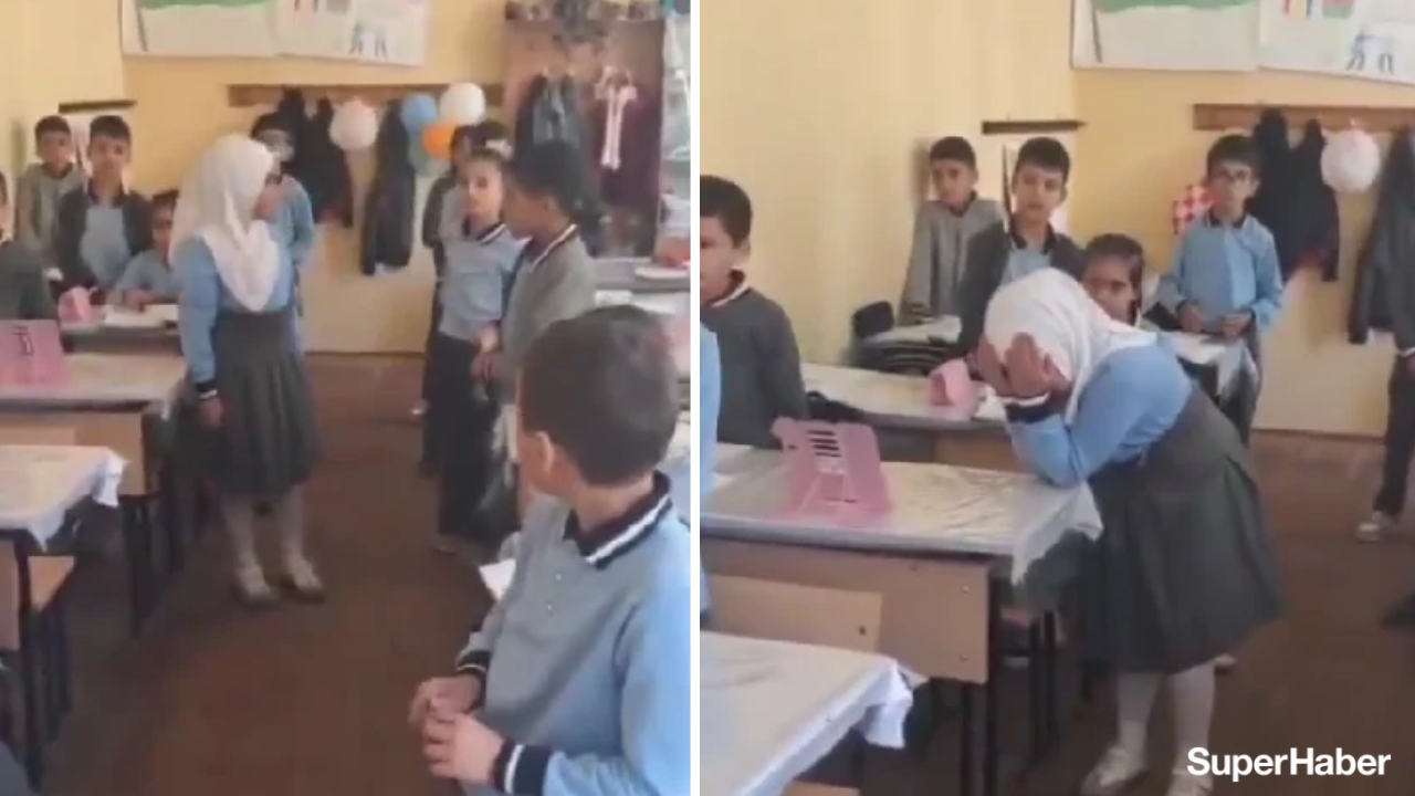 İnancını yerine getiren küçük kız gözyaşlarına boğuldu! Azerbaycan'da yürek burkan görüntü