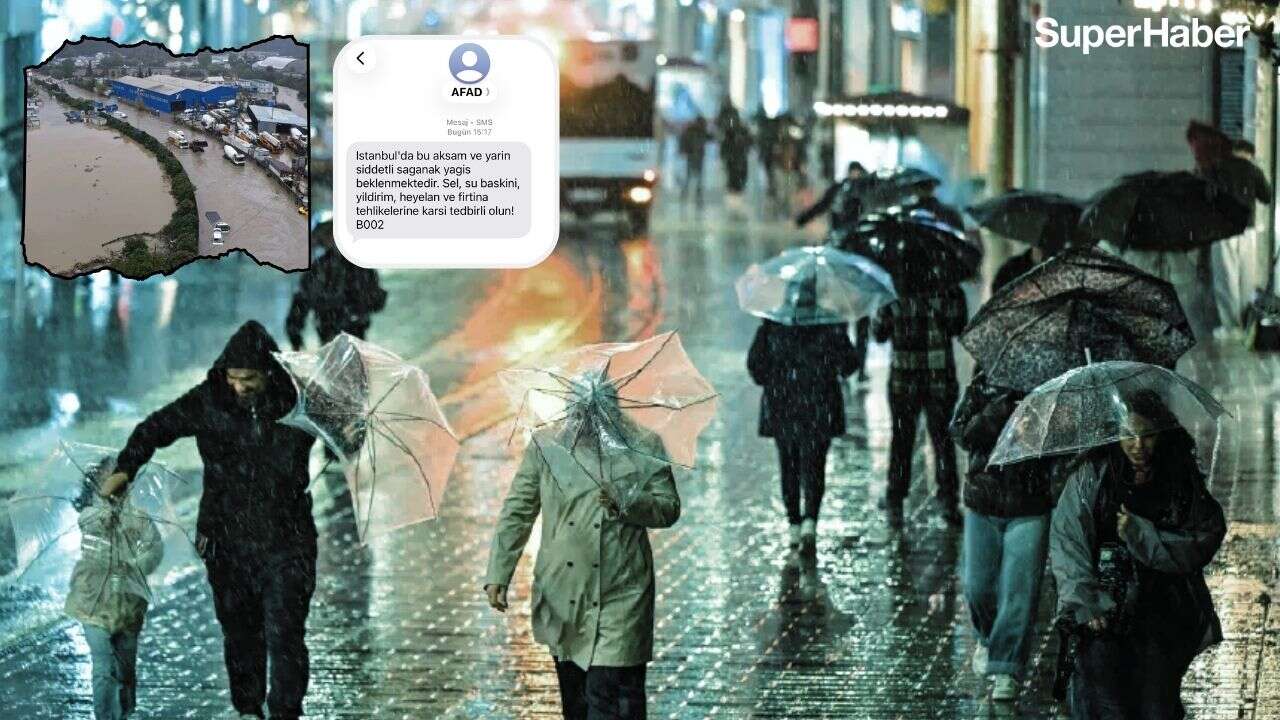 AFAD tüm cep telefonlarına gönderdi: İstanbul'da bu akşam ve yarın...