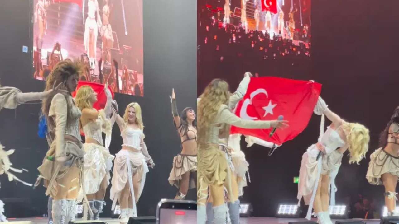 İngiliz bayraklı şemsiyelerden sonra dikkat çeken hamle! Manifest, Londra konserinde Türk bayrağı açtı