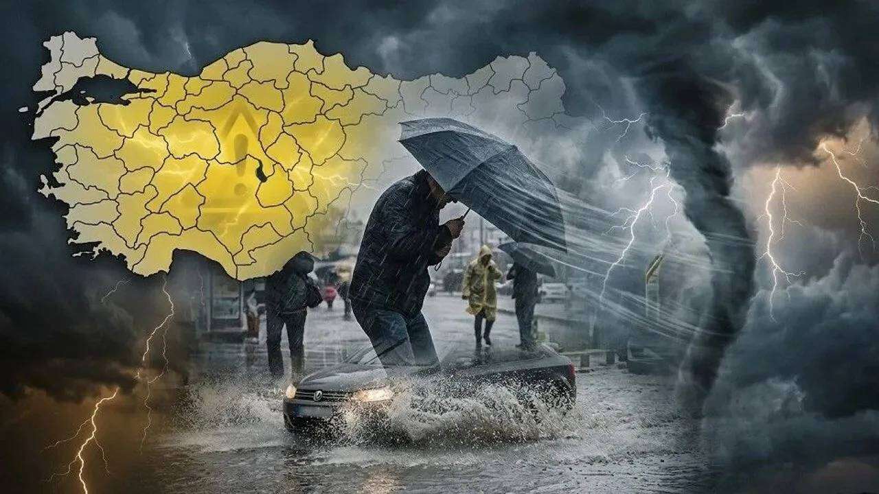 Yarın dışarı çıkacaklar dikkat: Meteoroloji'den son dakika alarmı, şiddetli yağış geliyor birden vuracak!