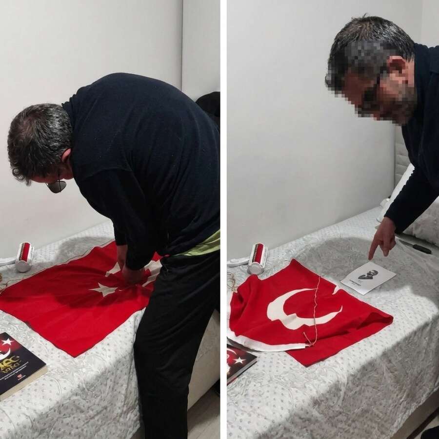 Edepsizliğe tolerans yok... Türk bayrağı ve Atatük'e hakaret eden ahlaksız öğretmen gözaltına alındı!