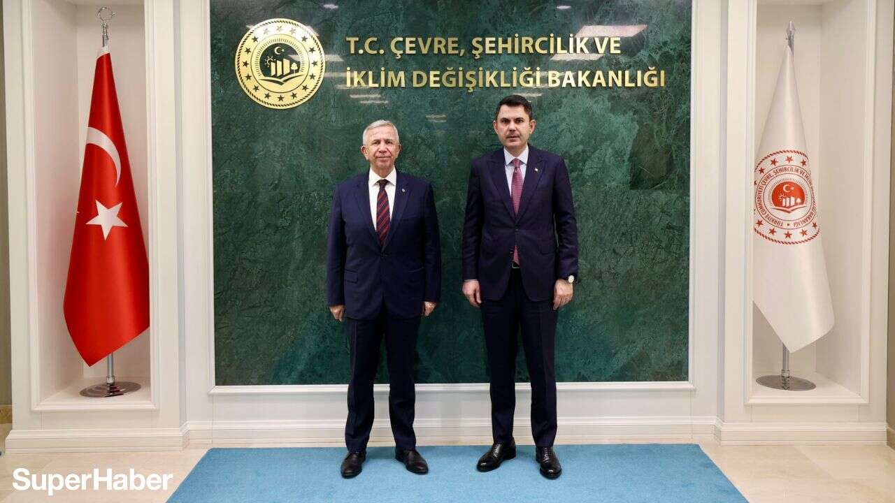 Çevre, Şehircilik ve İklim Değişikliği Bakanı Murat Kurum, Mansur Yavaş’ı kabul etti