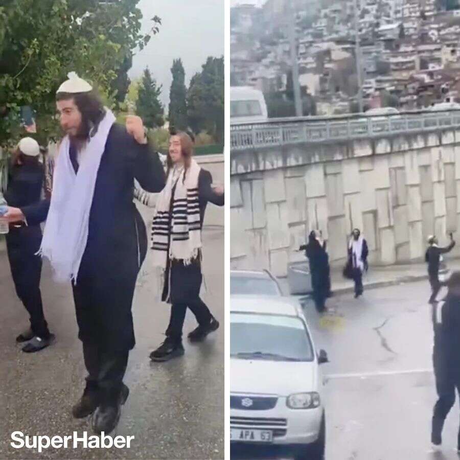 İzmir sokaklarında zıplayan Hasidik Yahudilerin sırrı! Netanyahu'ya oy veriyorlar