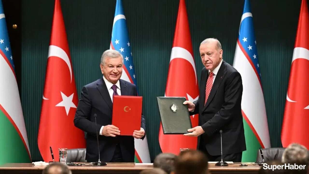 Türkiye ve Özbekistan'dan 5 anlaşma birden!