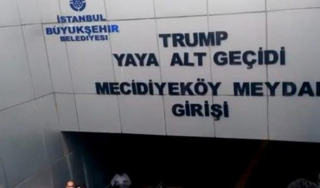 Metrodaki Trump tabelaları söküldü!