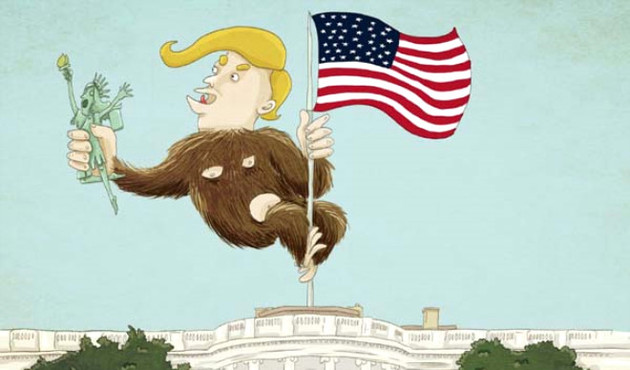 Müslüman karşıtı kararlar alan Trump'ı en sert eleşti̇ren kari̇katürler