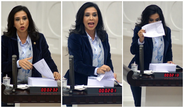 Bütçe görüşmelerinde CHP'li Gülay Yedekçi'den "Yeşilçam" şovu! / VİDEO