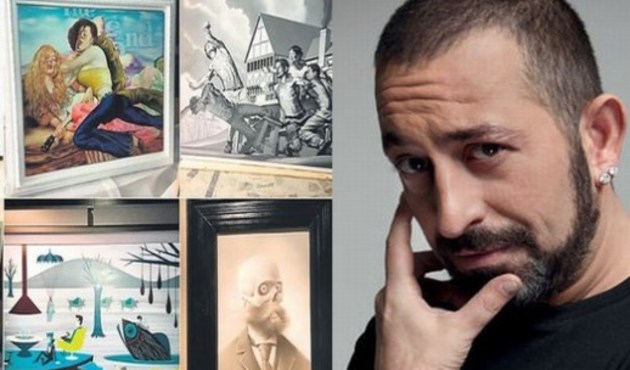 Cem Yılmaz evindeki modern sanat hazinesini ilk kez paylaştı