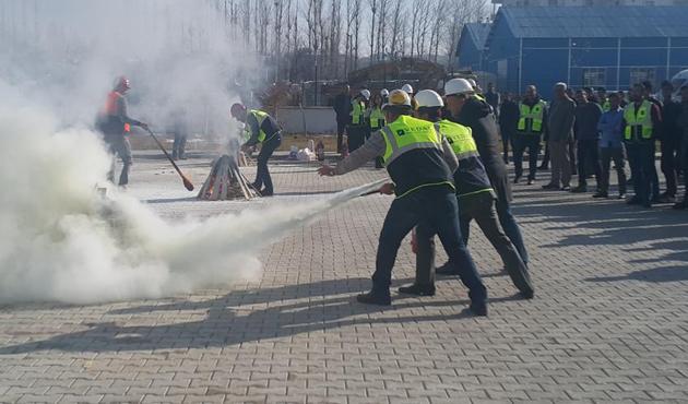 VEDAŞ'ta yangın tatbikatı