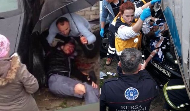 Bursa'da can pazarı! Kamyonet, kaldırımda yürüyen liselilerin üzerine uçtu...