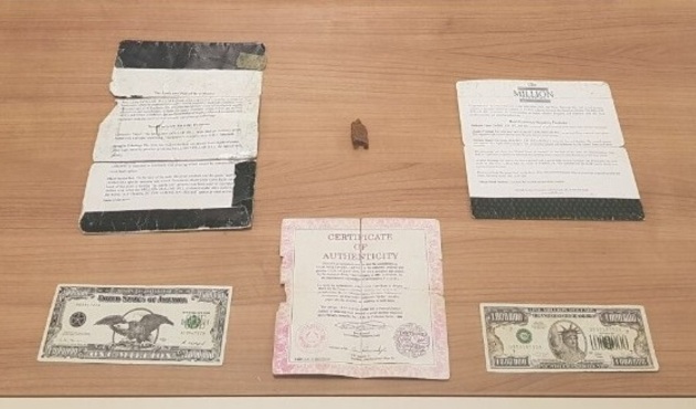 1 milyon dolarlık 2 banknot ele geçirildi!
