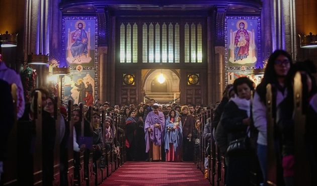 Saint Antuan Kilisesi'nde Noel Ayini...
