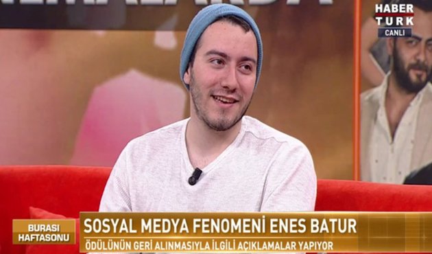 Altın Kelebek Ödülü geri alınan Enes Batur açıklama yaptı! / VİDEO