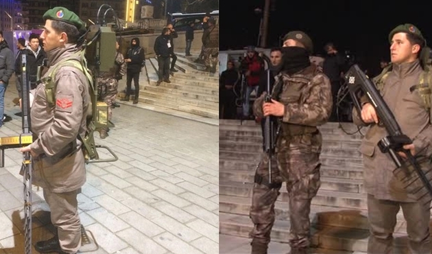 Taksim'de 'drone savar'lı önlem!
