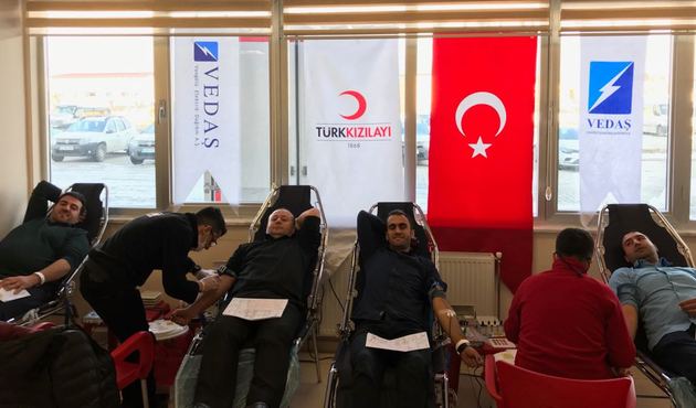 VEDAŞ'ta toplu kan bağışı!