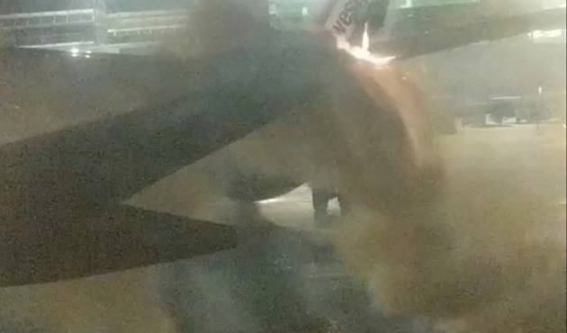 Havalimanında uçaklar çarpıştı