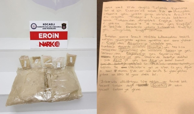 Kocaeli'de 7 kilo 800 gram eroin ele geçirildi...