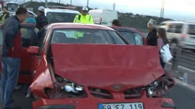 FSM'de kaza, trafik felç