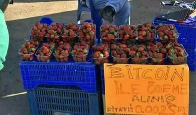 Pazarcılıkta devrim! Bitcoin'le ödeme alıyor